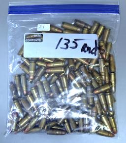 135 Mixed Rds. .30 Luger Cartridges Ammunition...