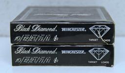 2 Full Boxes 10 Winchester Black Diamond 12 Ga. Target Loads Shotshells Ammunition...