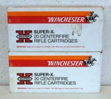 2 Full Boxes Winchester .35 Remington 200 gr. SilverTip Cartridges Ammunition...