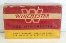 Full Vintage Box Winchester .405 Winchester 200 gr. SP Cartridges Ammunition for Winchester Model 95