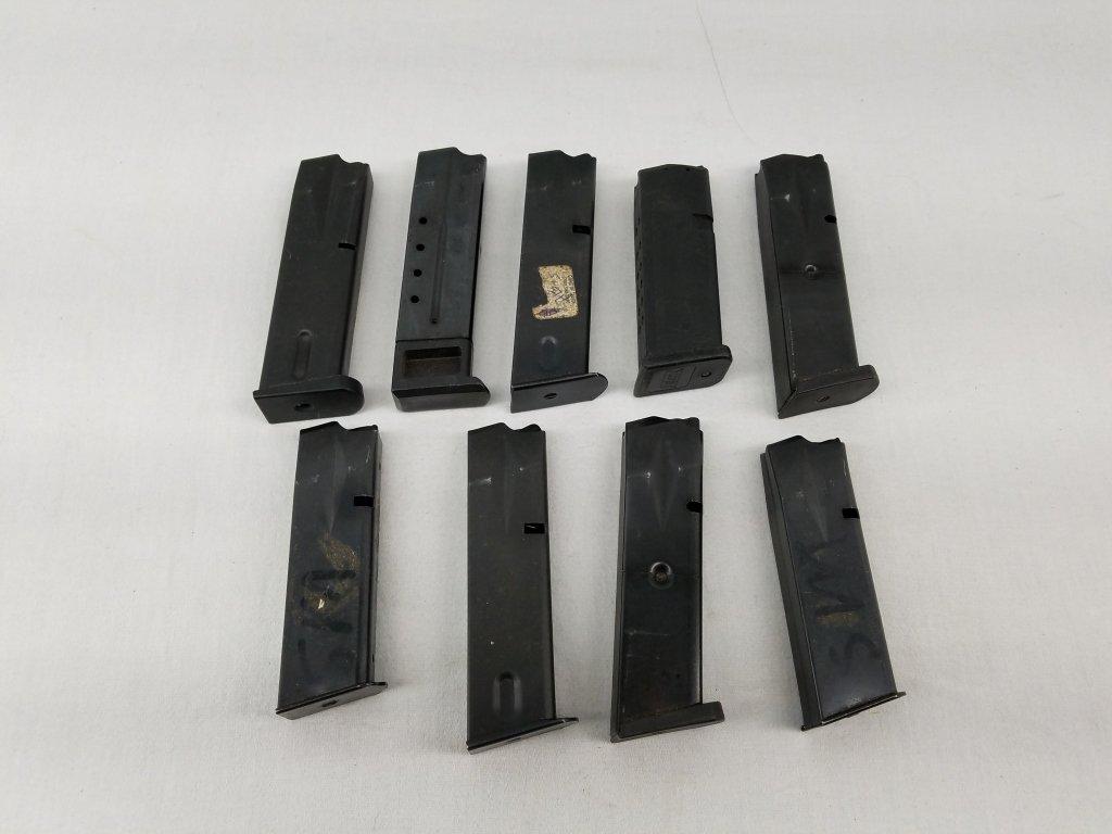 Bag Of 9 Misc Pistol Mags