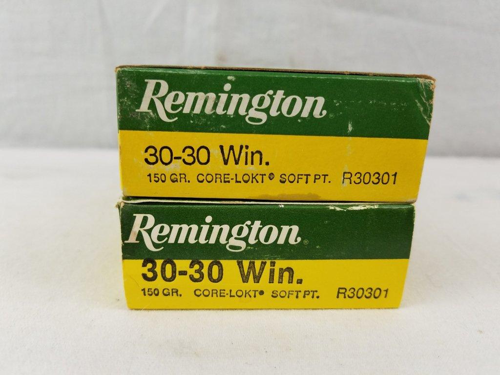 2 Boxes Remingtonl 30-30 Win 150 Gr Core Lokt