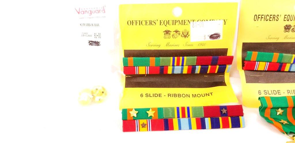 Lot Of Misc Military Officer Service Ribbons &meda