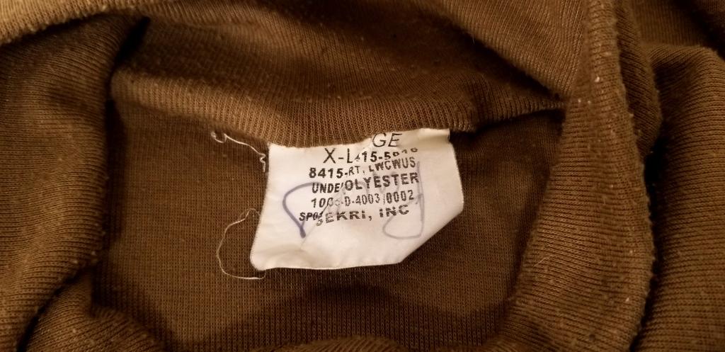 Sage Fleece Pullover & 2 Military Undershirts