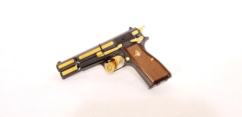 Browning Hp.40 Cia Special Edition 24k Gold Pistol