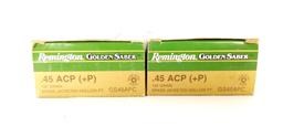 2 Boxes Of Remington Golden Saber .45 Acp +p Ammo