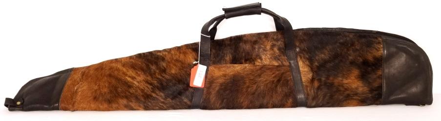 Cowhide Rifle Case - Black/brown