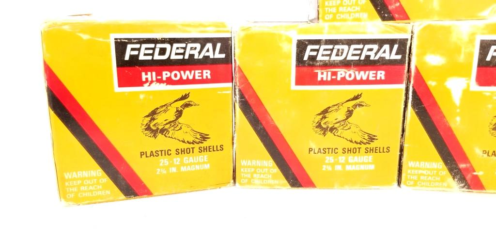 Lot Of 5 Federal High Power 12 Ga Shot Shells