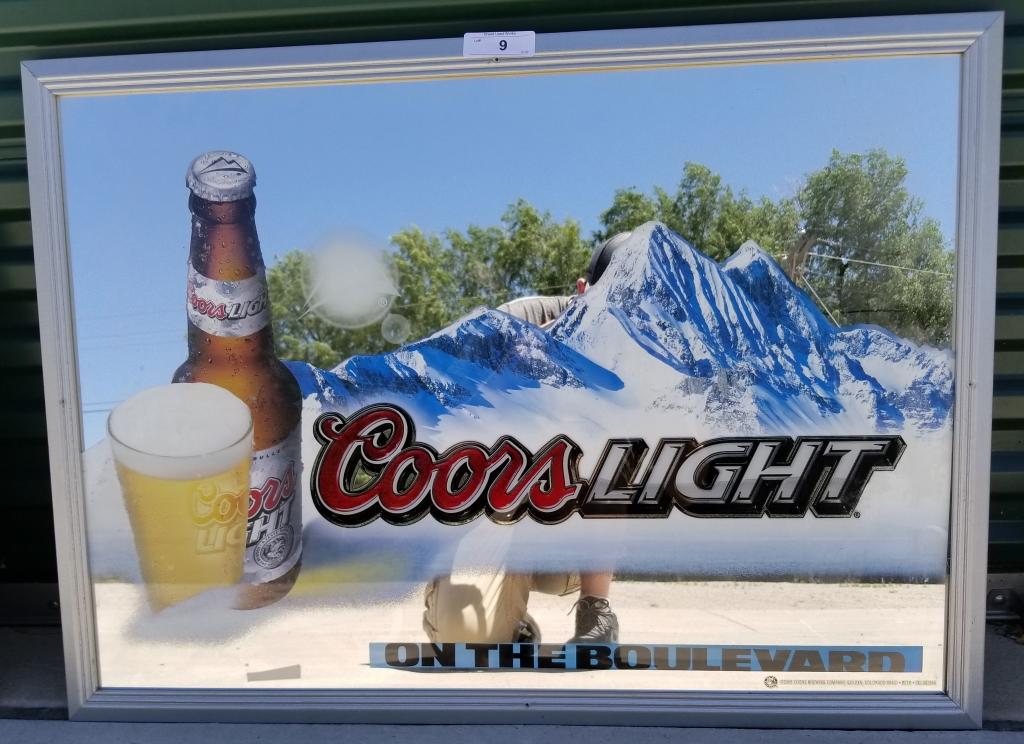 Coors Light Framed Mirror