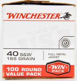 100 RDS OF 40 SMITH & WESSON SEALED BOX