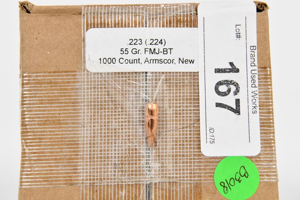 NEW .223 55 gr FMJ-BT 1000 Count Armscor (TIPS)