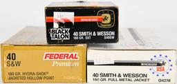 89 RDS OF 40 S&W AMMO