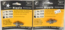 Lot of 2 Replacement NIPPLE by TC stainless