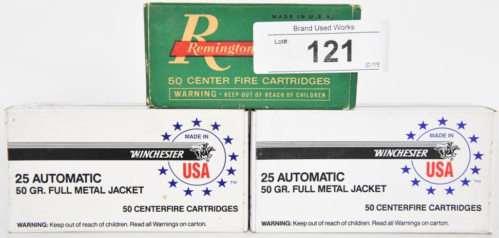 150 RDS OF .25 AUTO CARTRIDGES