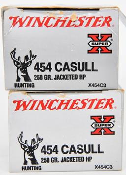 38 RDS OF WINCHESTER SUPER-X 454 CASULL