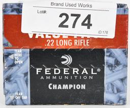 525 RDS OF FEDERAL .22 LR CHAMPION BRICK