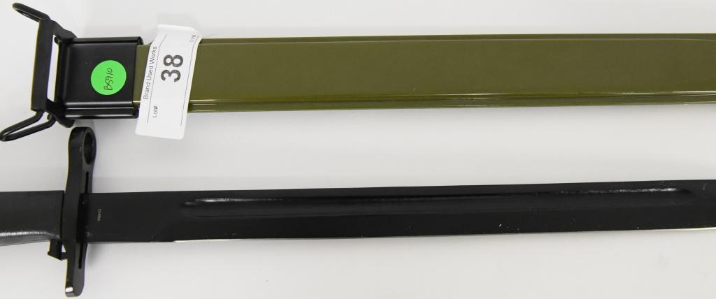 Replica Bayonet with Plastic Scabbard Like new