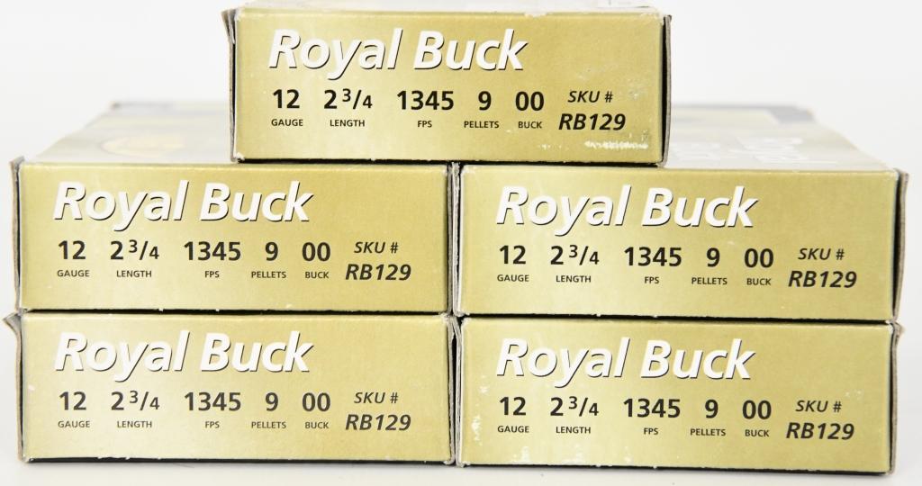 25 RDS of Royal Black 12 GA Buckshots