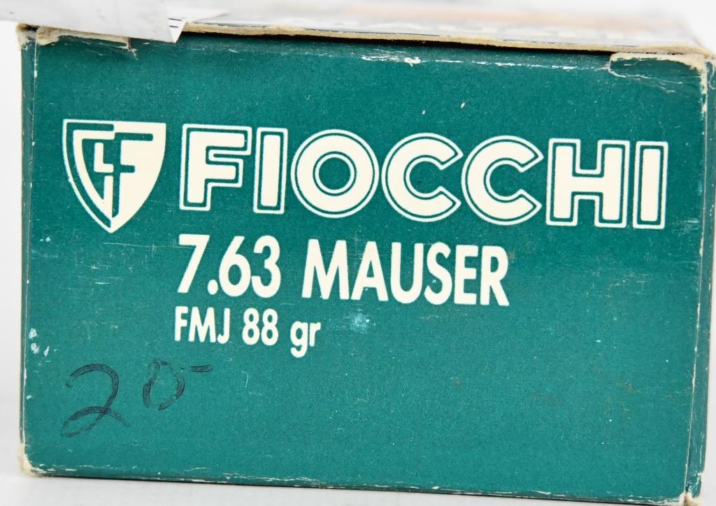 50 Rds of Fiocchi 7.63 Mauser Cartridges