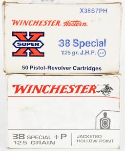 89 Rds of WInchester .38 Special & + P Cartridges