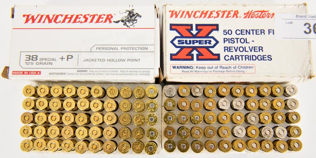 89 Rds of WInchester .38 Special & + P Cartridges