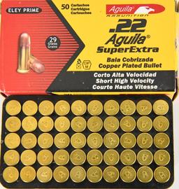 250 Rds of Aguila .22 Short Cartridges