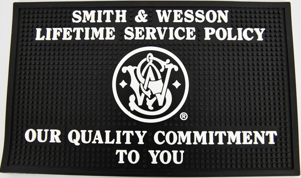 S & W LIFETIME SERVICE POLICY COUNTER MAT