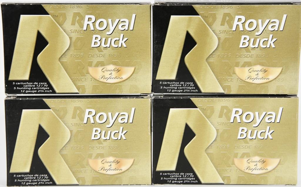 20 Rounds Of Royal Buck 12 Ga 00 Buckshots