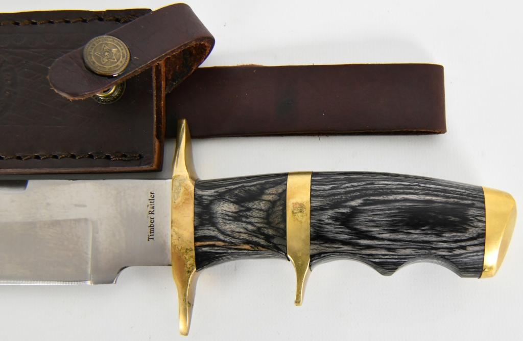 Timber Rattler Western Outlaw Full Tang Bowie Knif