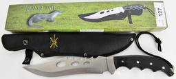 FROST CUTLERY BEAVER TRAIL BOWIE STAINLESS STEEL E