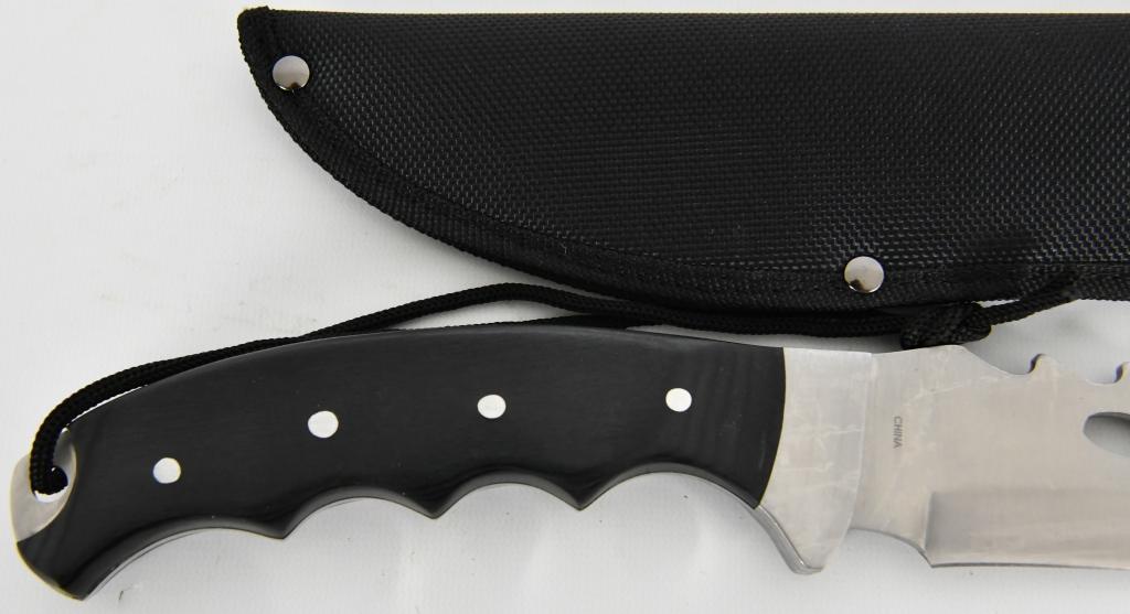 FROST CUTLERY BEAVER TRAIL BOWIE STAINLESS STEEL E