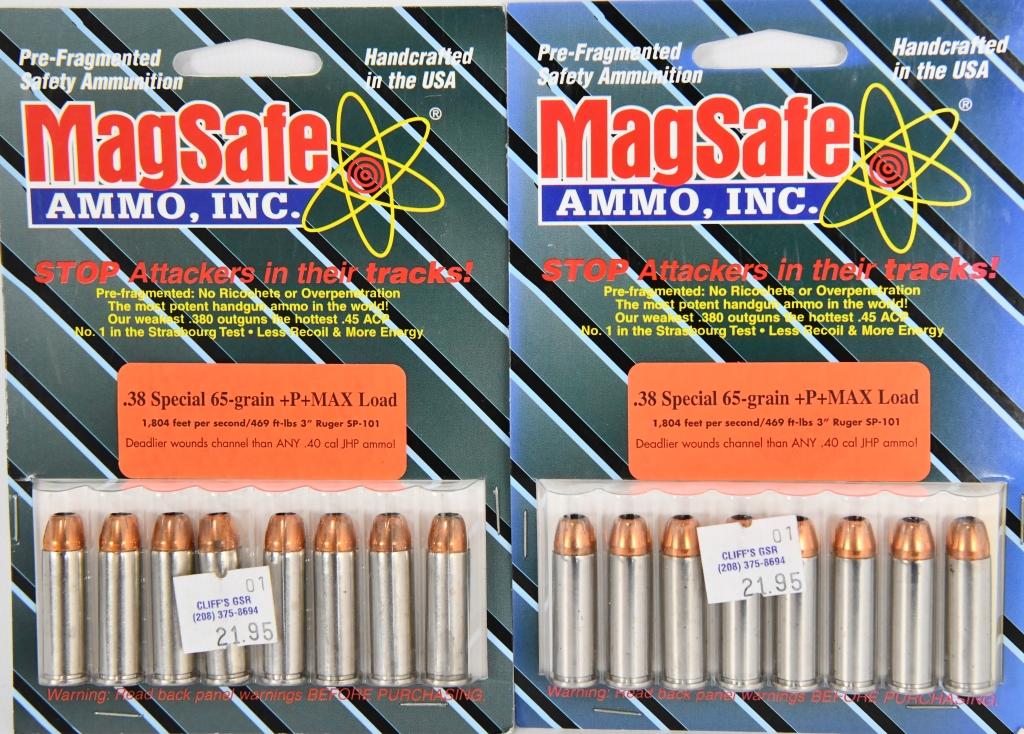 16 Rounds Of MagSafe .38 Special + P Max Load Ammo