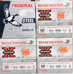 100 Rounds Winchester & Federal 12 Ga Shotshells