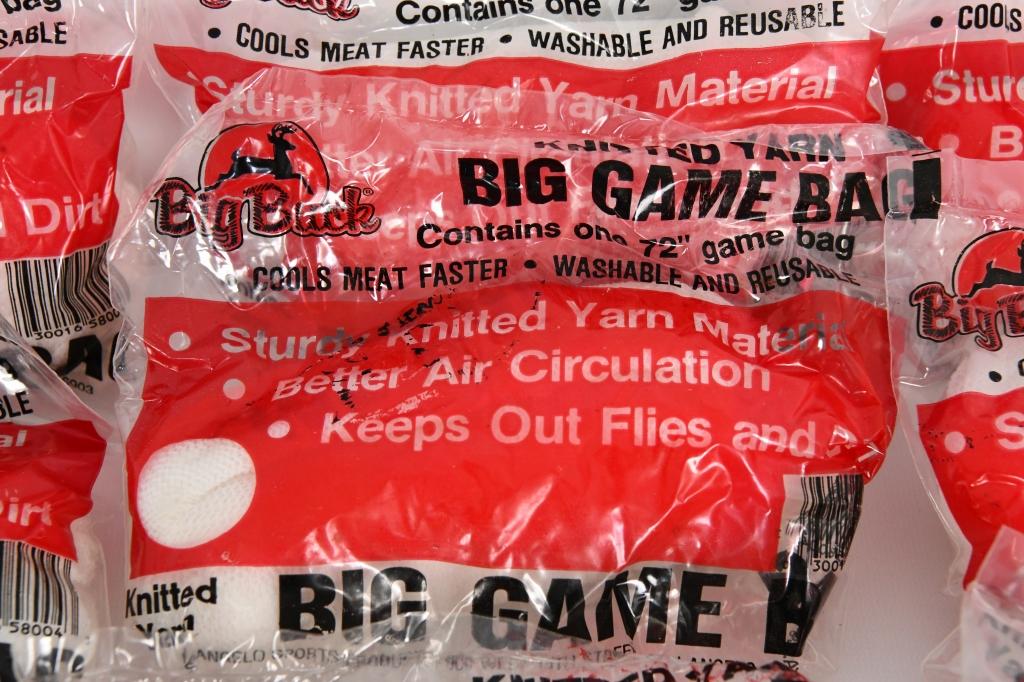 Lot contains Big Buck 10 Bags per Lot Game Bag 72"