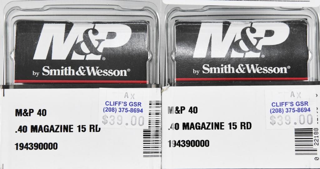 lot of 2 - S & W M&P 40 s&w/357 Sig 15rd New Mags