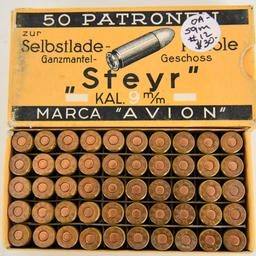 150 Rounds Of Sinoxid Steyr 9mm Ammunition