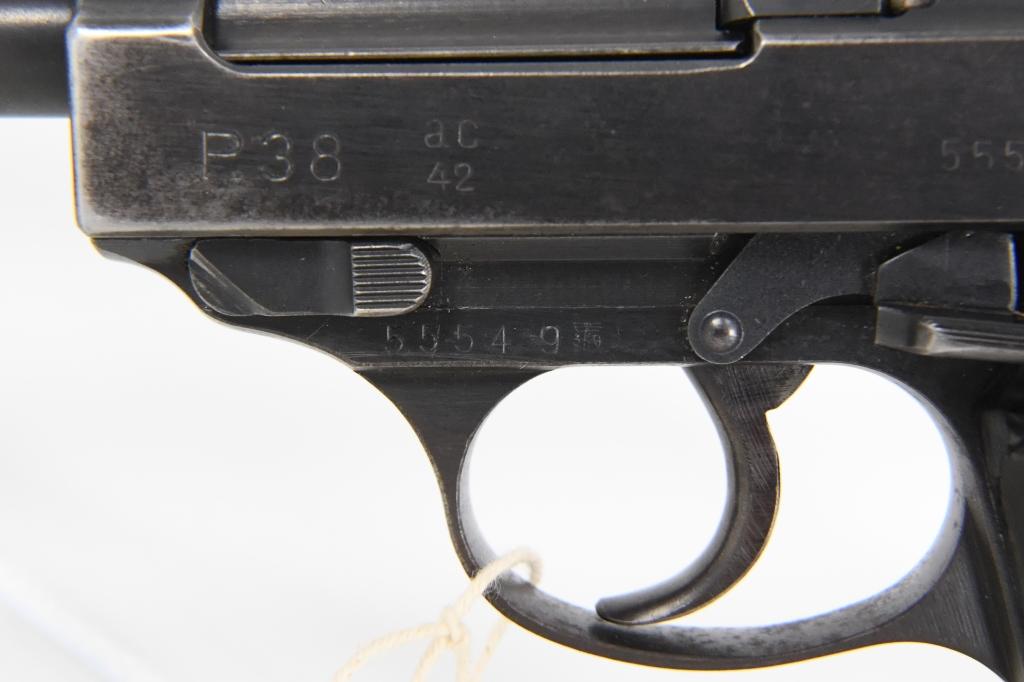 World War II Walther 'ac/ 42' Code P-38 Pistol