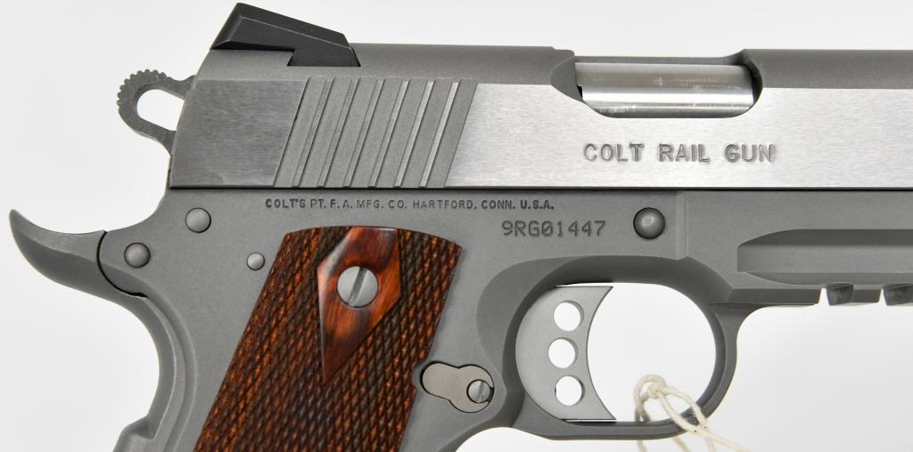 Colt Rail Gun 1911 Semi Auto Pistol 9mm