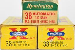 145 Rounds Of .38 Auto Ammunition