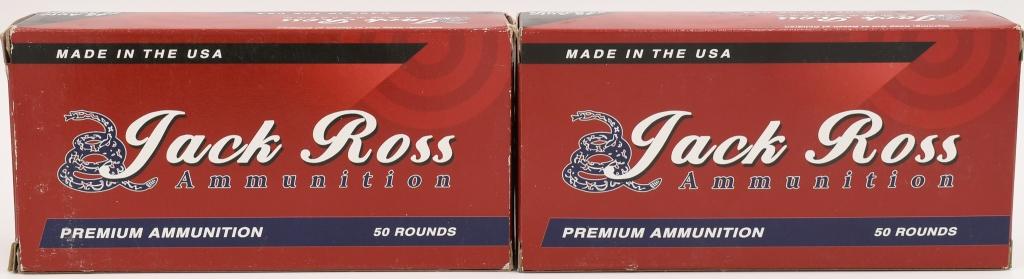 100 Rounds Of Jack Ross .45 ACP Ammunition