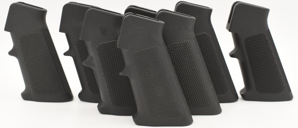 lot of 8 AR Grips- Polymer with Checkering;