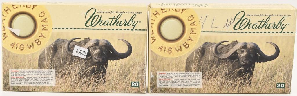 24 Rounds Weatherby .416 Weatherby Magnum Ammo