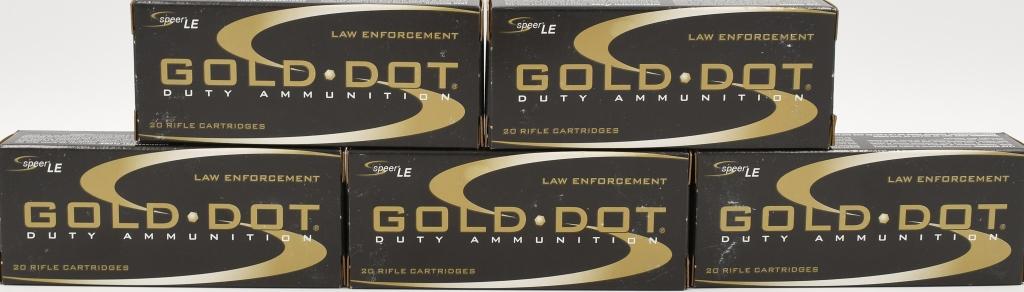 100 rds .30 Carbine Gold Dot Duty Ammo