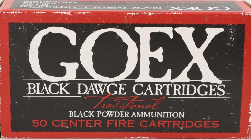 50 rds 44-40 WCF Goex Black Dawge