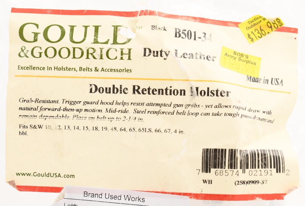 Gould & Goodrich S&W 4" K Frame Double Retention