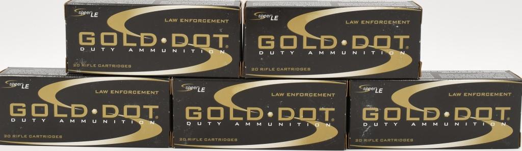 100 rds .30 Carbine Gold Dot Duty Ammo