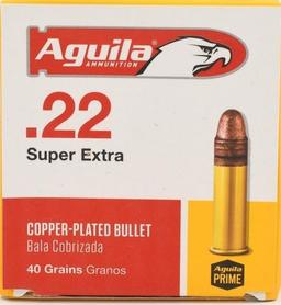 500 Rounds Aguila Super Extra High Velocity .22 LR