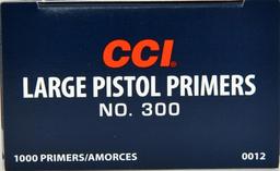 1000 CCI Large Pistol Primers No. 300