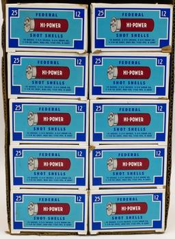 250 Rounds Of Federal Hi-Power 12 Ga Shotshells