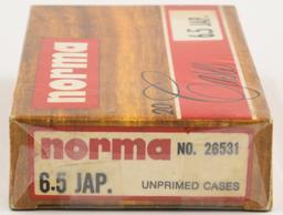 20 Count Of Norma 6.5 Japanese Umprimed Cases